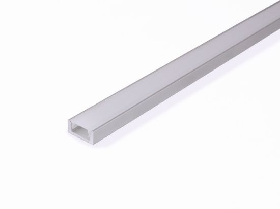 Obrázek LED profil standardní s difuzorem mléčný 2m