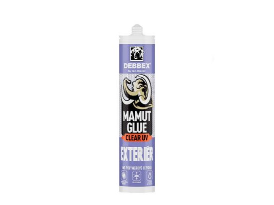 Obrázek DEBBEX MAMUT GLUE Clear UV Exteriér 290ml transparentní