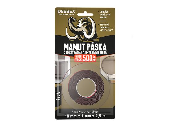 Obrázek DEBBEX MAMUT PÁSKA High Tack Oboustranná a extrémně silná 2,5m