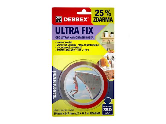 Obrázek DEBBEX ULTRA FIX Oboustranná montážní páska 2,5m