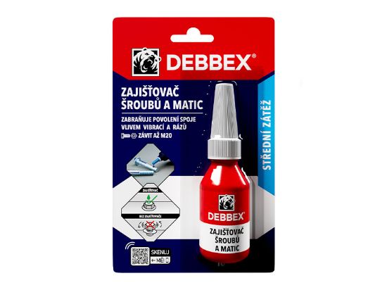 Obrázek DEBBEX Zajišťovač šroubů a matic 10ml