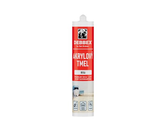 Obrázek DEBBEX Akrylový tmel 280ml bílý